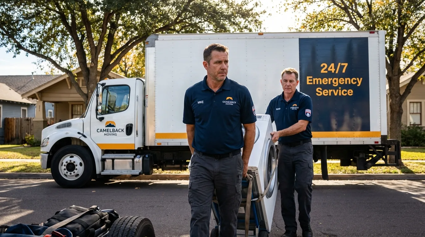 CamelBack Moving crew loading furniture in West Lafayette, IN